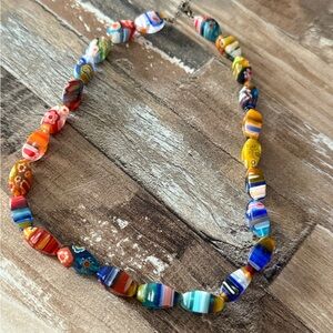 Vintage Colorful Beaded Necklace